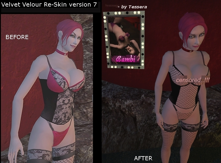Vampire The Masquerade Bloodlines Porn Mod - VELVET VELOUR -- High Resolution Semi-Nude Mod